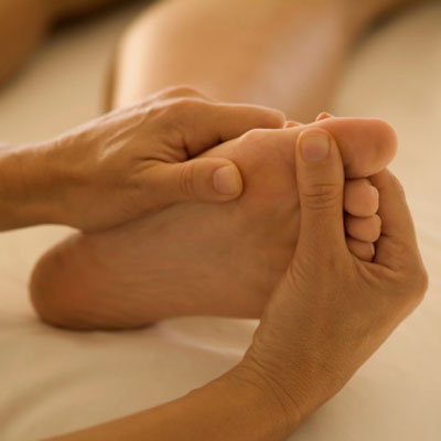 Close-up Foot Massage